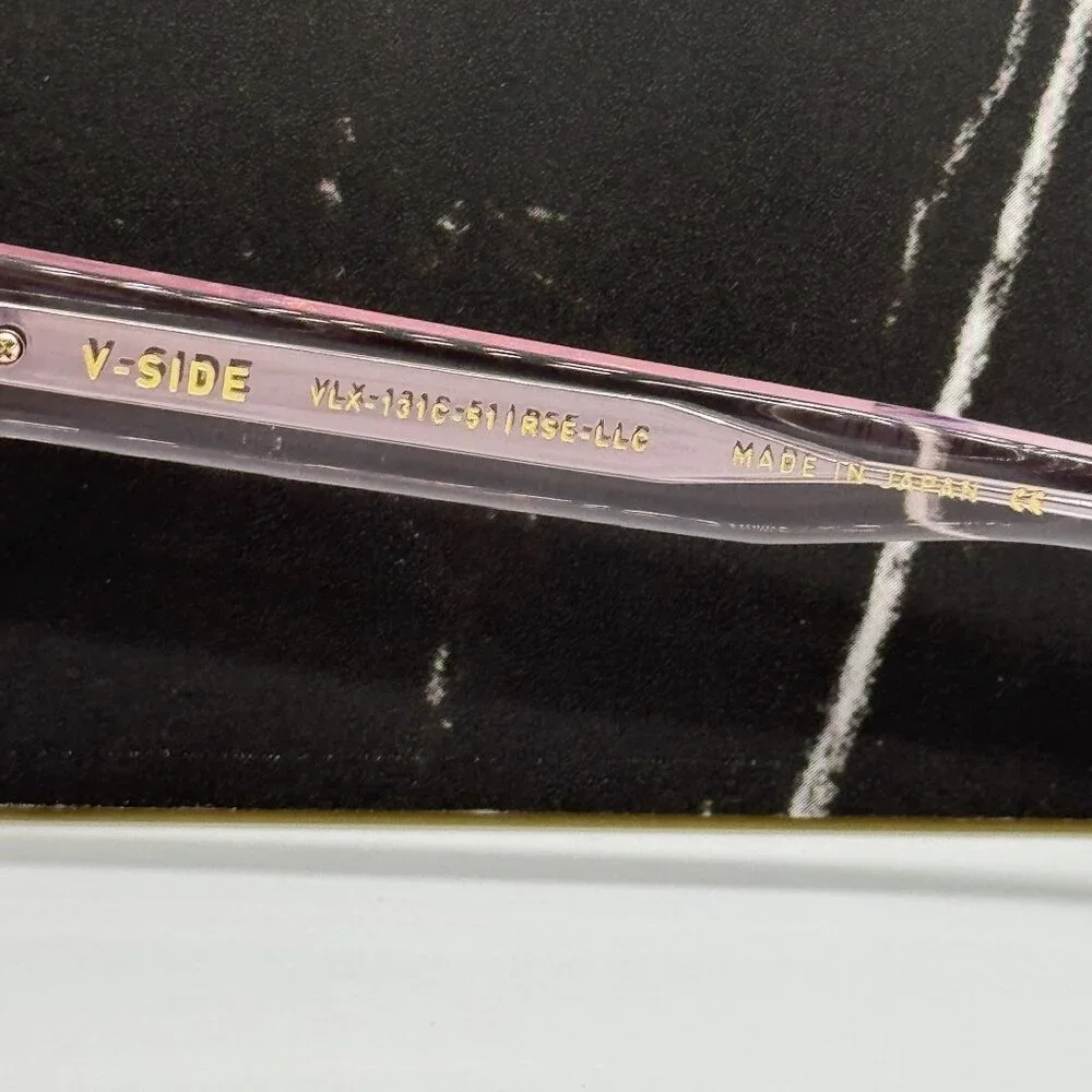 NEW VALENTINO V-SIDE VLX-131C PINK SQUARE EYEGLASSES VALENTINO